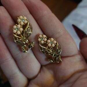 Vintage clip on earrings